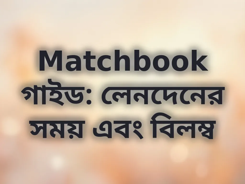 লেনদেনের সময় এবং বিলম্ব